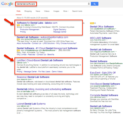 case study labstar organic search results